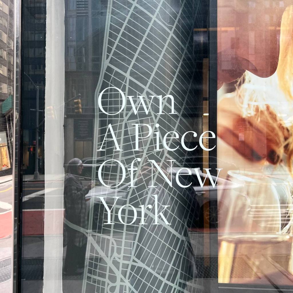 text on the window decals nyc